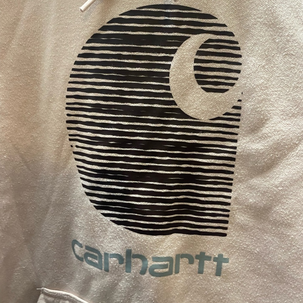 Carhartt Blush Women's 2XL Hoodie with Front Logo Relaxed Rain Defender - Picture 4 of 10
